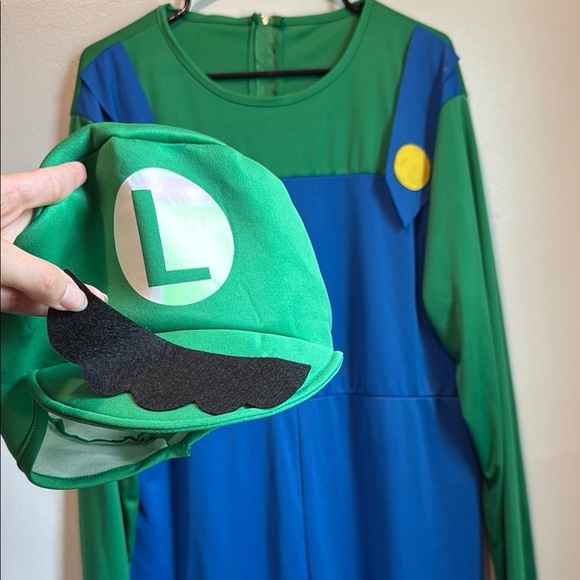 Other - Luigi Mens Large Green Halloween Costume Super Mario Brothers